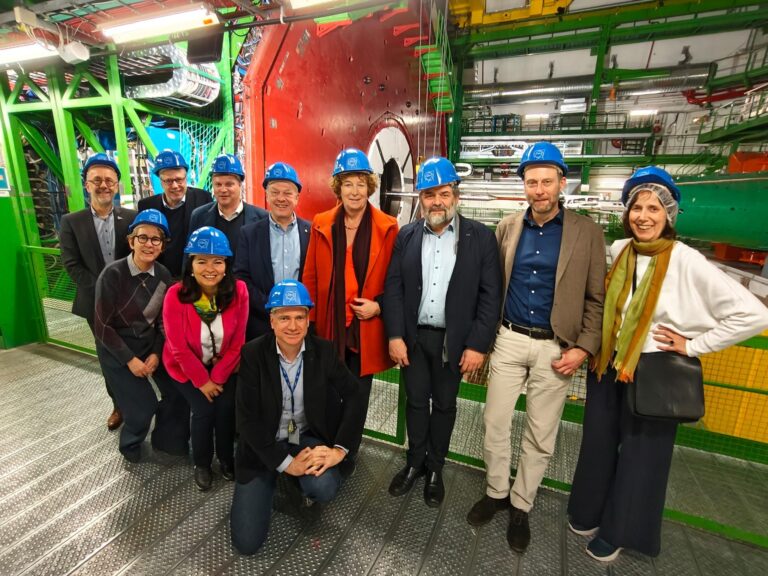 UGent Rector and Flemish Minister-President Matthias Diependaele visit CERN